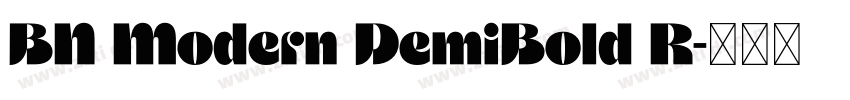 BN Modern DemiBold R字体转换